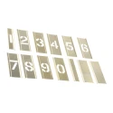 AT Brown 13 Piece Brass Stencil Numbers Only 25 mm Character Height 125136