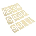 AT Brown 13 Piece Brass Stencil Numbers Only 51 mm Character Height 150138
