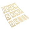 AT Brown 13 Piece Brass Stencil Numbers Only 51 mm Character Height 150138