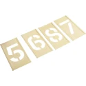 AT Brown 13 Piece Brass Stencil Numbers Only 51 mm Character Height 150138