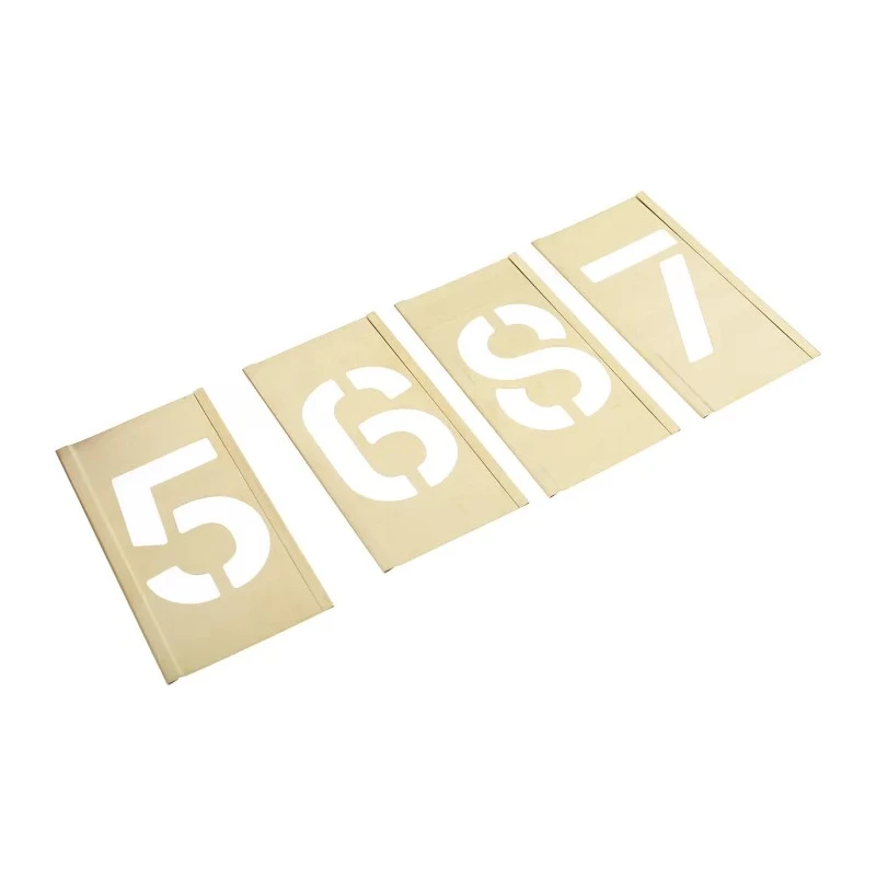 AT Brown 13 Piece Brass Stencil Numbers Only 51 mm Character Height 150138