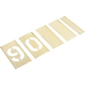 AT Brown 13 Piece Brass Stencil Numbers Only 51 mm Character Height 150138