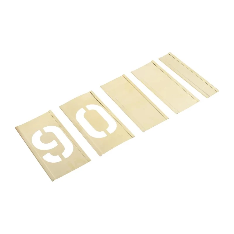 AT Brown 13 Piece Brass Stencil Numbers Only 51 mm Character Height 150138
