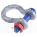 RS PRO Zinc Plated Steel Bow Shackle 3.25t Safe Working Load Split Pin Model 312-3364