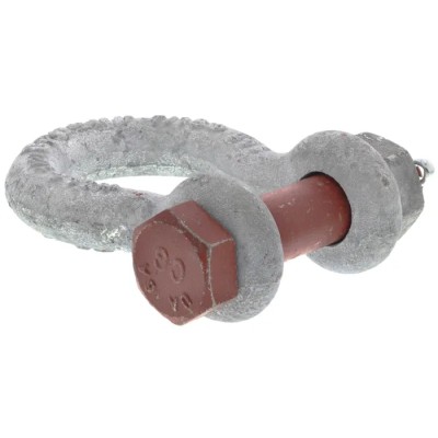RS PRO Bow Shackle Zinc Plated Steel Safe Working Load 1.5t Zinc Plated Finish 312-3342