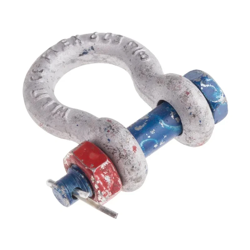 RS PRO Bow Shackle Zinc Plated Steel, 1T, Split Pin Safety, 9.65mm Diameter 312-3336