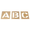 AT Brown Brass Stencil Letters Only, 76.2 mm Character Height, 30 Piece Set 175303