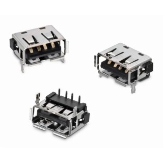 Wurth Elektronik Straight Through Hole Female 1 Port USB Type A Connector USB 2.0 614104150121