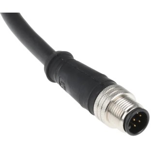 RS PRO Sensor Actuator Cable Male 8 way M12 Straight to Unterminated 2m Polyurethane Jacket 30V IP67 1200650964
