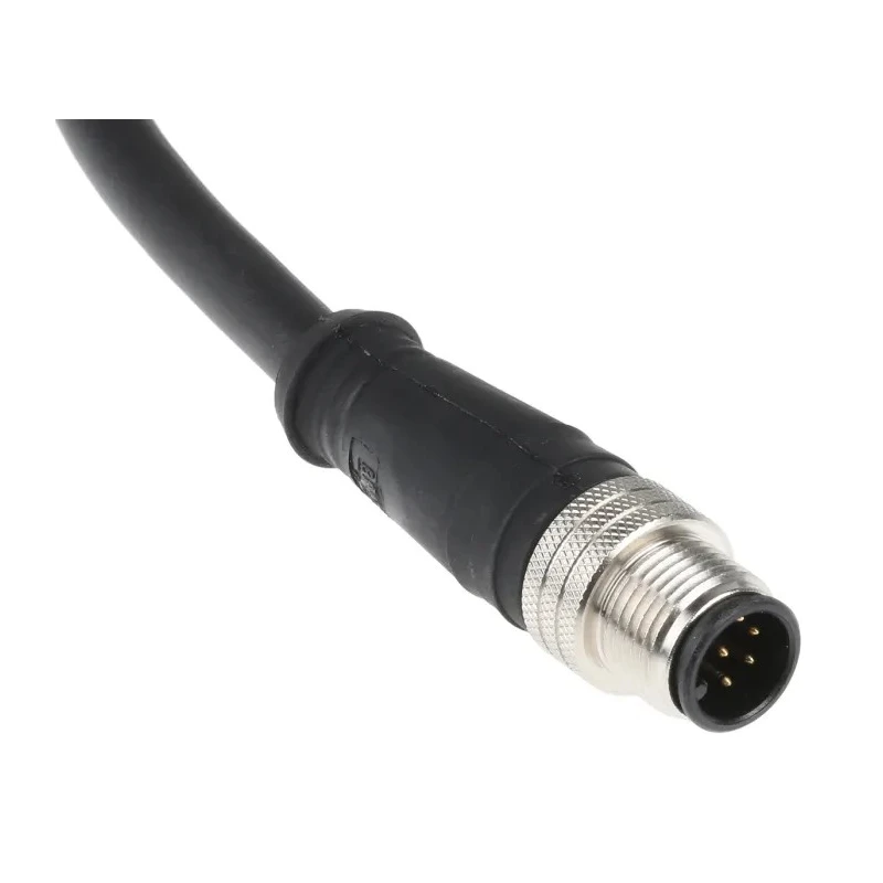 RS PRO Sensor Actuator Cable Male 8 way M12 Straight to Unterminated 2m Polyurethane Jacket 30V IP67 1200650964