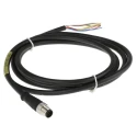 RS PRO Sensor Actuator Cable Male 8 way M12 Straight to Unterminated 2m Polyurethane Jacket 30V IP67 1200650964