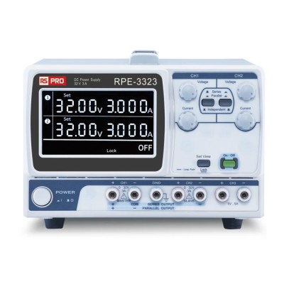 RS PRO Digital Bench Power Supply 3-Output 0 V AC to 32 V, 217 W Power, 5 A Max Current 122-5036