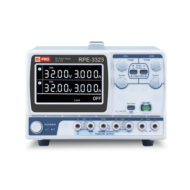 RS PRO Digital Bench Power Supply 3-Output 0 V AC to 32 V, 217 W Power, 5 A Max Current 122-5036