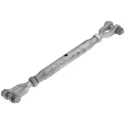 RS PRO Steel Jaw to Jaw Rigging Screw, Galvanised Steel, 3/4 in BSW Thread, 22t Load Limit, 2.3kg Weight, 387mm 312-3500
