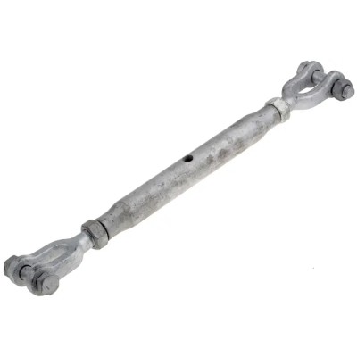 RS PRO Steel Jaw to Jaw Rigging Screw, Galvanised Steel, 3/4 in BSW Thread, 22t Load Limit, 2.3kg Weight, 387mm 312-3500