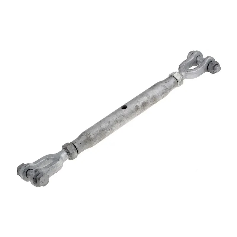 RS PRO Steel Jaw to Jaw Rigging Screw, Galvanised Steel, 3/4 in BSW Thread, 22t Load Limit, 2.3kg Weight, 387mm 312-3500