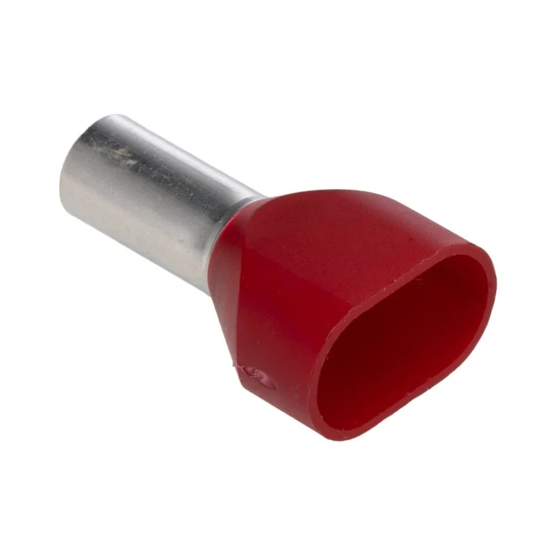 JST TWE Insulated Crimp Bootlace Ferrule 12 mm Pin Length, 5.8 mm Pin Diameter, Red, 8 AWG Wire Size TWE10-12