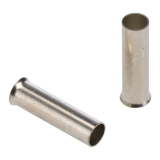 JST Uninsulated Crimp Bootlace Ferrule, 15 mm Pin Length, 3.5 mm Pin Diameter to 10 AWG Wire Size WE6-15