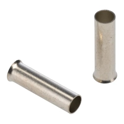 JST Uninsulated Crimp Bootlace Ferrule, 15 mm Pin Length, 3.5 mm Pin Diameter to 10 AWG Wire Size WE6-15