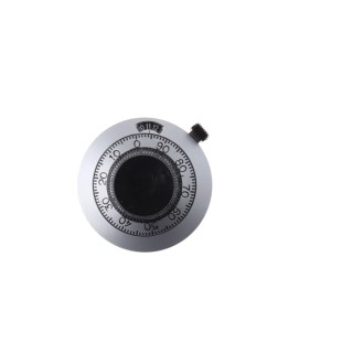 Vishay 46 mm Knob Diameter Chrome Potentiometer Knob for 6 mm Shaft Circular 21B11B10