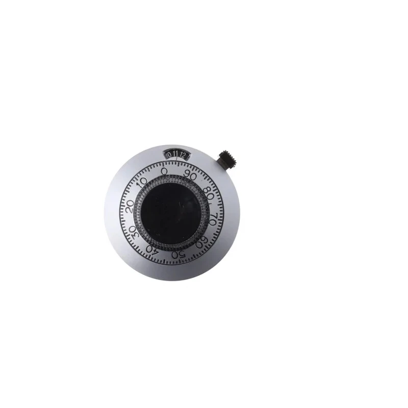 Vishay 46 mm Knob Diameter Chrome Potentiometer Knob for 6 mm Shaft Circular 21B11B10