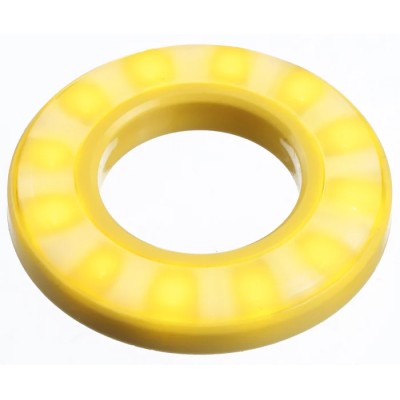 APEM Yellow LED Panel Mount Indicator, Diffused Lens, 22.2 mm Mount Hole, IP67, 24V dc, QH22057YC