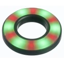 APEM Green and Red LED Panel Mount Indicator, 22.2 mm Mount Hole, Lead Wire Termination, IP67, 24V dc QH22028RGC