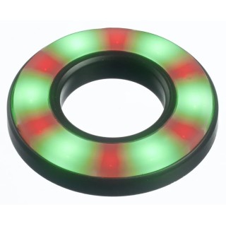 APEM Green and Red LED Panel Mount Indicator, 22.2 mm Mount Hole, Lead Wire Termination, IP67, 24V dc QH22028RGC
