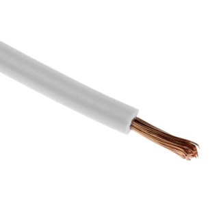 RS PRO White Hook Up Wire 57/0.15 mm Core Strands 30m Length Polyvinyl Chloride Jacket 600V 100°C 122-5860