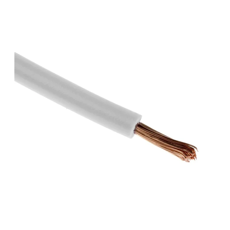 RS PRO White Hook Up Wire 57/0.15 mm Core Strands 30m Length Polyvinyl Chloride Jacket 600V 100°C 122-5860