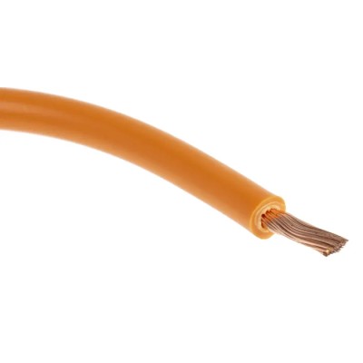 RS PRO Orange Hook Up Wire 57/0.15 mm Core Strands 30 m Polyvinyl Chloride 600V 100°C 122-5863