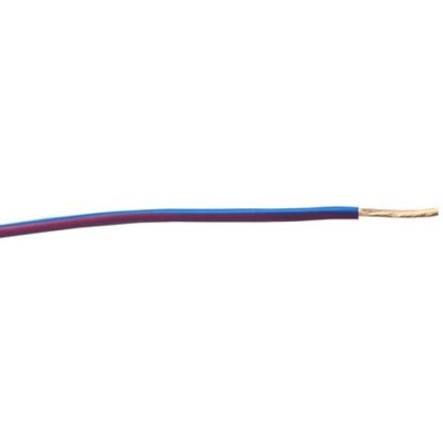 RS PRO Blue and Red Hook Up Wire 57 x 0.15 mm Core Strands 2.7 mm Outside Diameter 600V Polyvinyl Chloride 122-5869