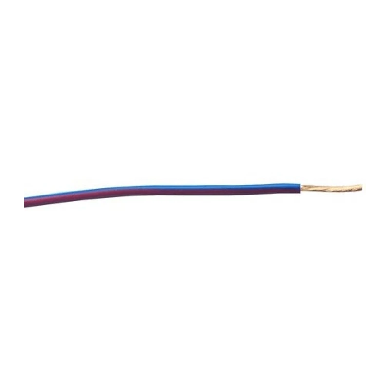 RS PRO Blue and Red Hook Up Wire 57 x 0.15 mm Core Strands 2.7 mm Outside Diameter 600V Polyvinyl Chloride 122-5869