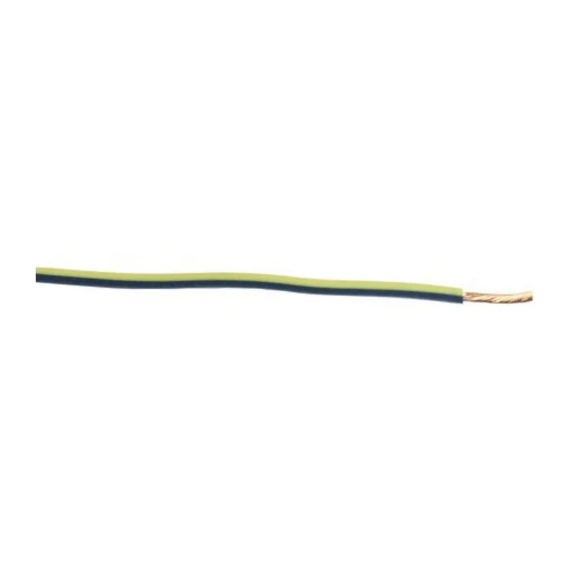 RS PRO Yellow, Black Hook Up Wire 57/0.15 mm Core Strands, 30 m Length, Polyvinyl Chloride Jacket, 600V, Flame 122-5867