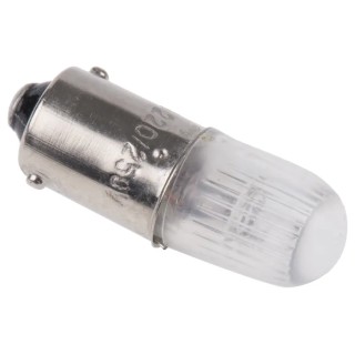 RS PRO Orange Indicator Lamp 220V DC 250V DC BA9 Base 10mm Diameter 104-761
