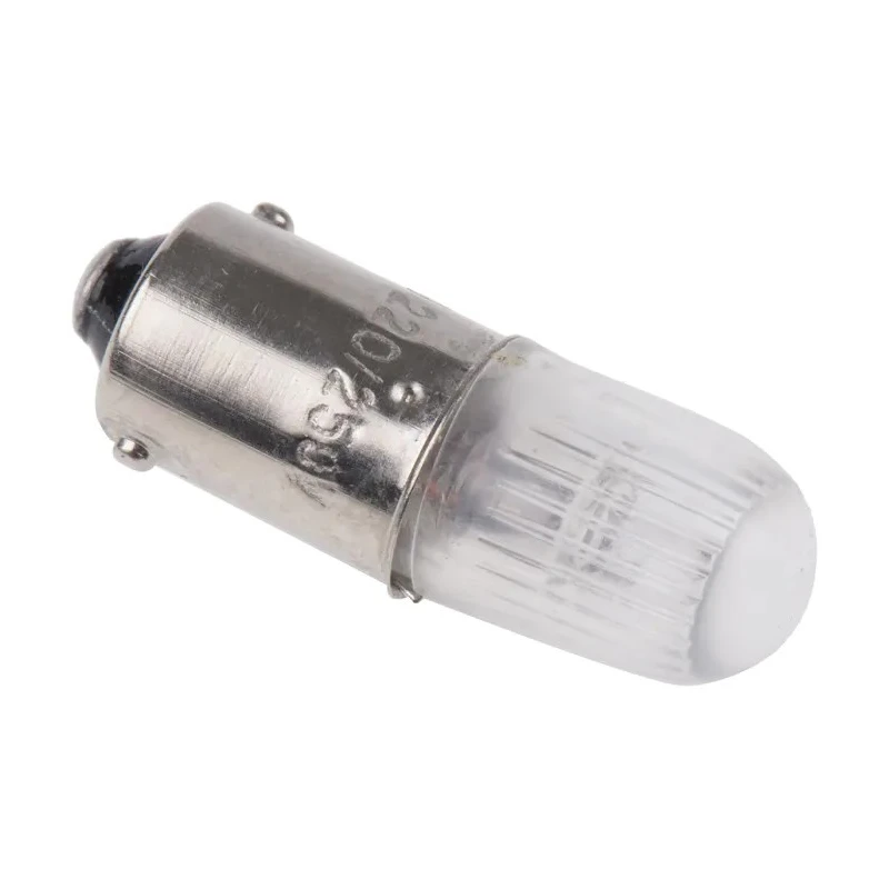 RS PRO Orange Indicator Lamp 220V DC 250V DC BA9 Base 10mm Diameter 104-761