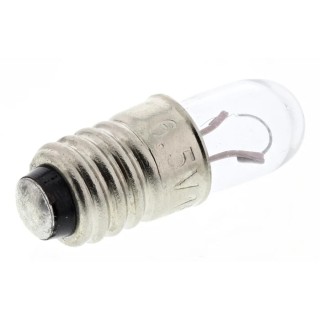 RS PRO Indicator Light, Clear, 6.5V, 150mA, 2500h Lifespan, E5 Lamp Base, T1 1/2 Bulb RS104-575 104-575