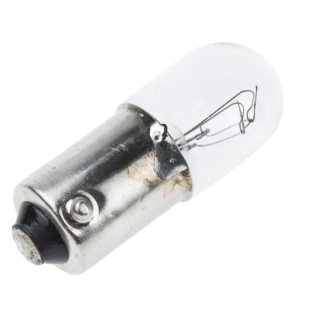RS PRO BA9S Indicator Light Clear, 60V, 33mA, 3000h Lifespan BA9S