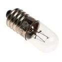 RS PRO Filament Indicator Light Clear Lens E10 Base 24V 50mA 10mm Diameter 28mm Length 5000h Lifespan 104-828