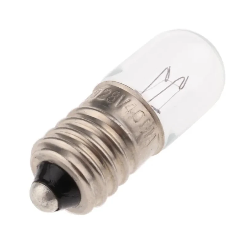 RS PRO E10 Indicator Light Clear Lens 28V 40mA 40000h T3 1/4 Tubular MES Filament 10mm Diameter 28mm Length 104-799