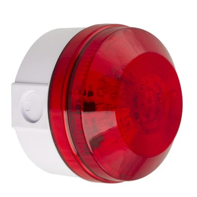 Moflash Industrial LED Beacon Red Flashing Light 85V AC/DC, IP65 LED195-03WH-02