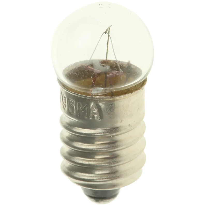 RS PRO E10 Indicator Light Clear Lens 12V 95mA 5000h Lifespan 11mm Diameter 24mm Length 104-878