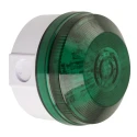 Moflash Green LED Multifunction Beacon 85V AC/DC, Flashing Rear Mounted, IP65 ABS Housing LED195-03WH-04