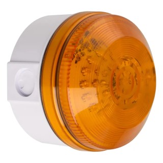 Moflash Amber Multifunction LED Beacon 280V AC/DC Flashing Rear and Side Mount IP65 LED195-05WH-01