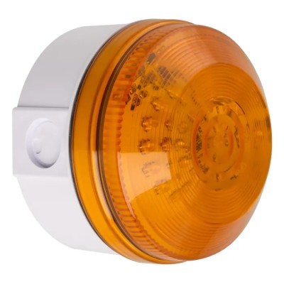 Moflash Amber Multifunction LED Beacon 280V AC/DC Flashing Rear and Side Mount IP65 LED195-05WH-01