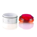 Moflash Industrial Red Flashing LED Beacon 280V AC/DC, Rear and Side Mount, ABS Housing, IP65 LED195-05WH-02