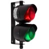 Moflash Industrial LED TL Series Green, Red LED Beacon No Sounder Component 85V Bracket Mount LED-TL-03-02-04