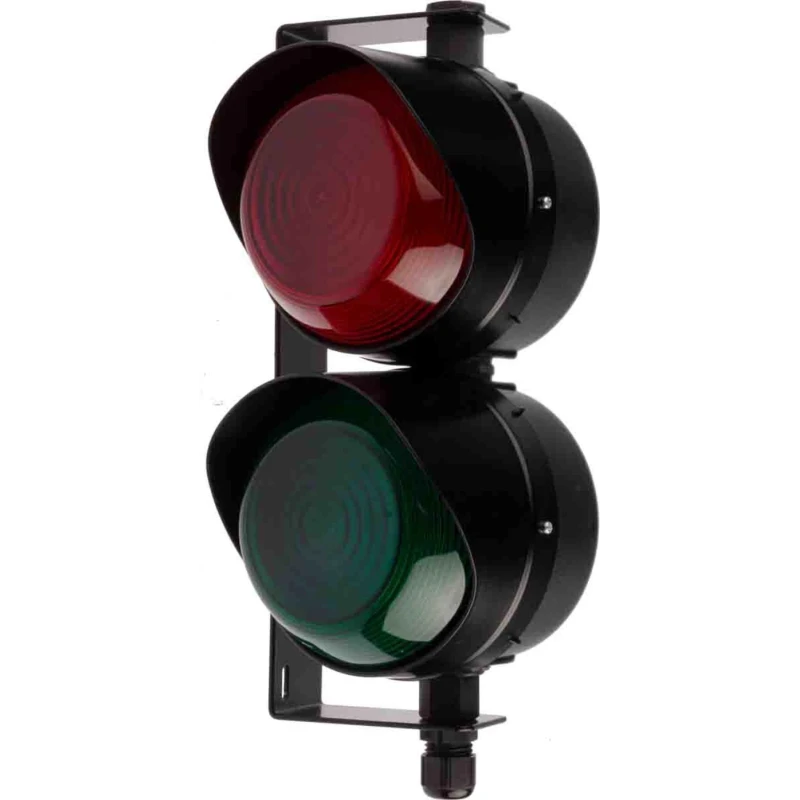 Moflash Industrial LED TL Series Green, Red LED Beacon No Sounder Component 85V Bracket Mount LED-TL-03-02-04