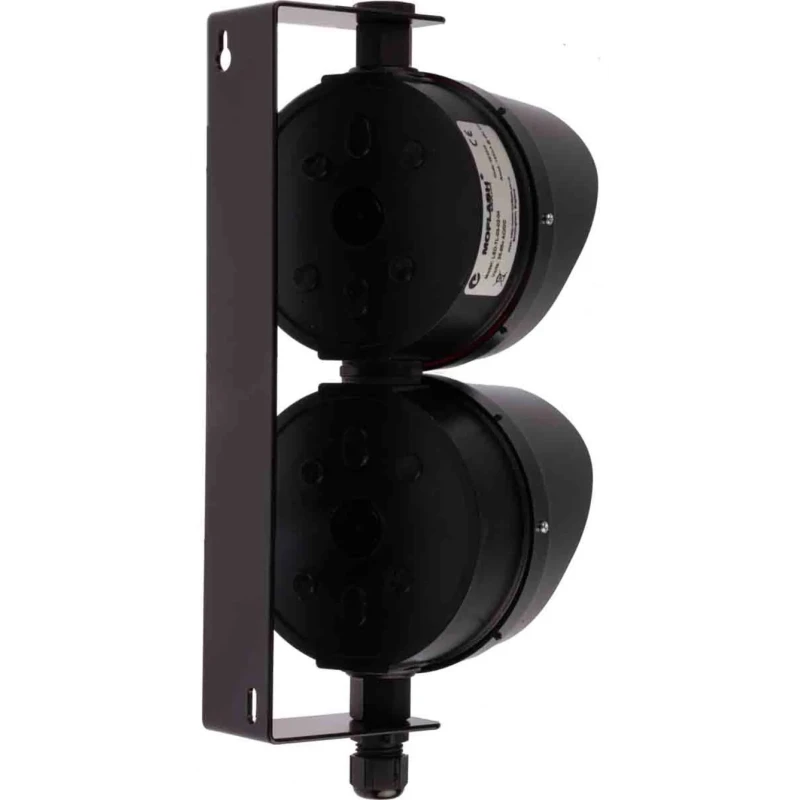Moflash Industrial LED TL Series Green, Red LED Beacon No Sounder Component 85V Bracket Mount LED-TL-03-02-04