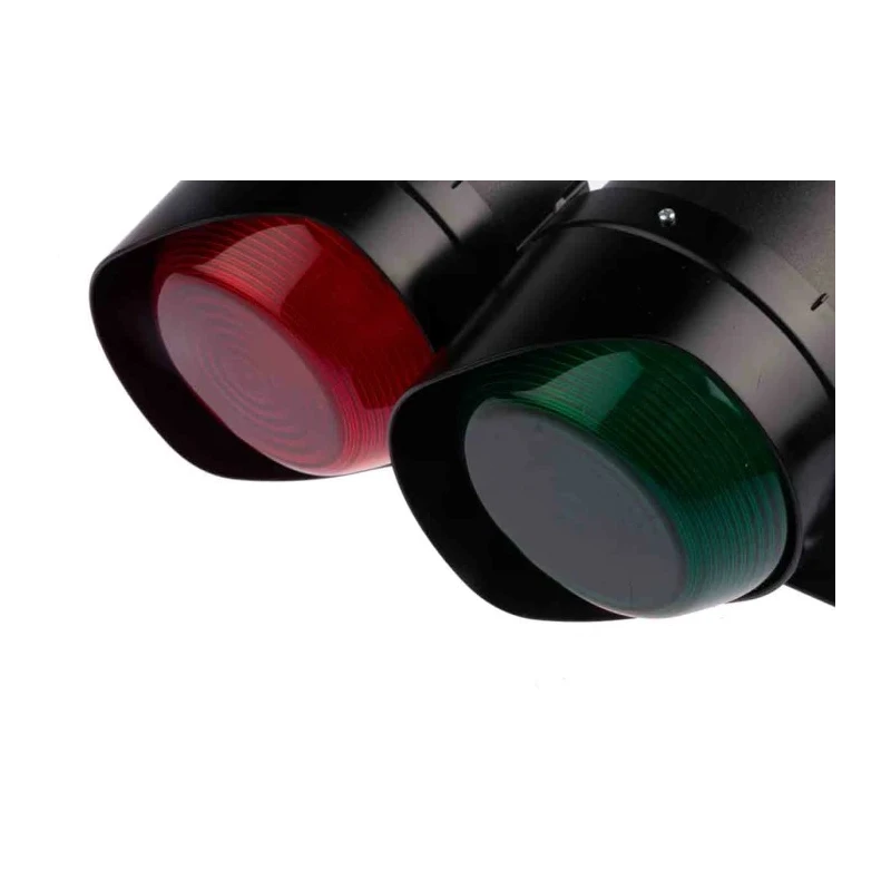 Moflash Industrial LED TL Series Green, Red LED Beacon No Sounder Component 85V Bracket Mount LED-TL-03-02-04